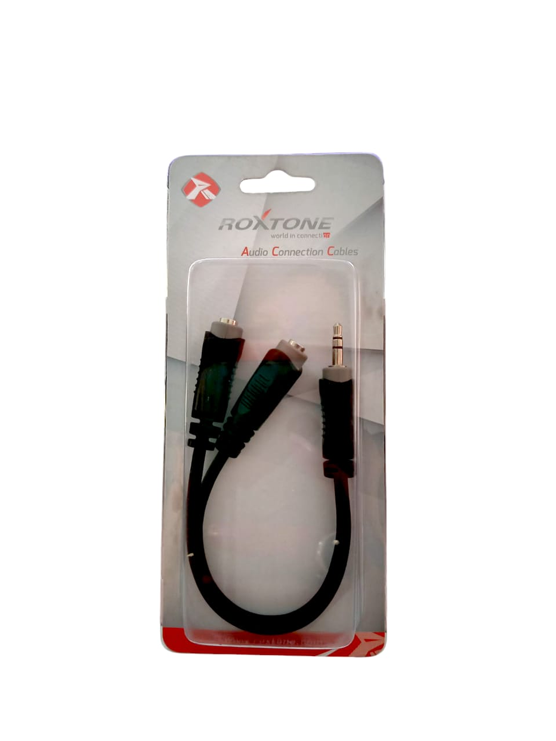 Adaptador 3,5mm jack a 2 hembras 0,2m 2
