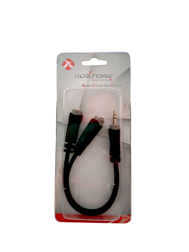 Adaptador 3,5mm jack a 2 hembras 0,2m 2