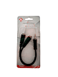 Adaptador 3,5mm jack a 2 hembras 0,2m - Miniatura 2