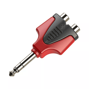 Adaptador 6,3mm stereo macho a 2 RCA hembra ROXTONE