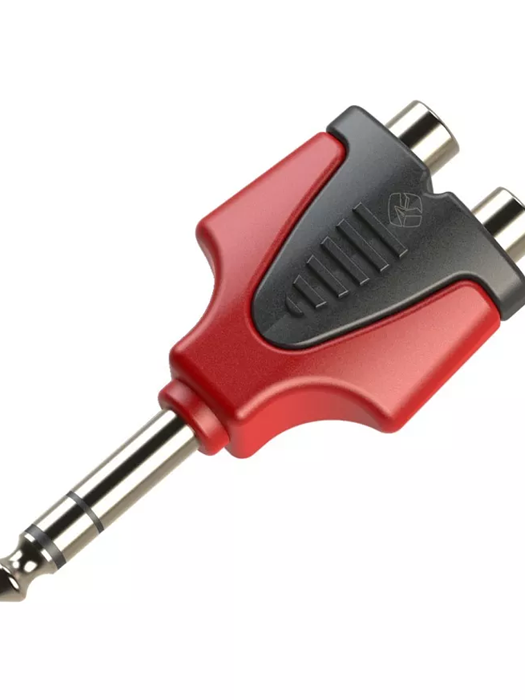 Adaptador 6,3mm stereo macho a 2 RCA hembra ROXTONE 1