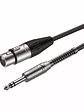 Cable XLR hembra a 6,3mm stereo plug 6m - Miniatura 1