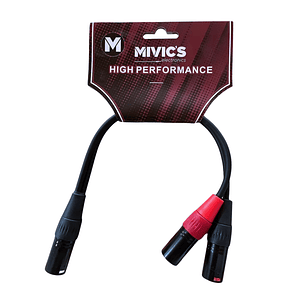 CABLE AUDIO 1 XLR MACHO A 2 XLR MACHO