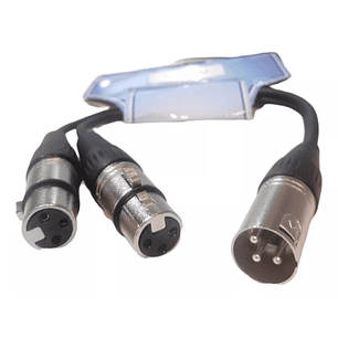 CABLE AUDIO 1 XLR MACHO A 2 XLR HEMBRA