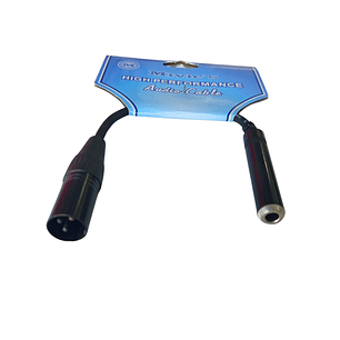 CABLE AUDIO XLR MACHO A TRS HEMBRA 6,3mm ESTÉREO