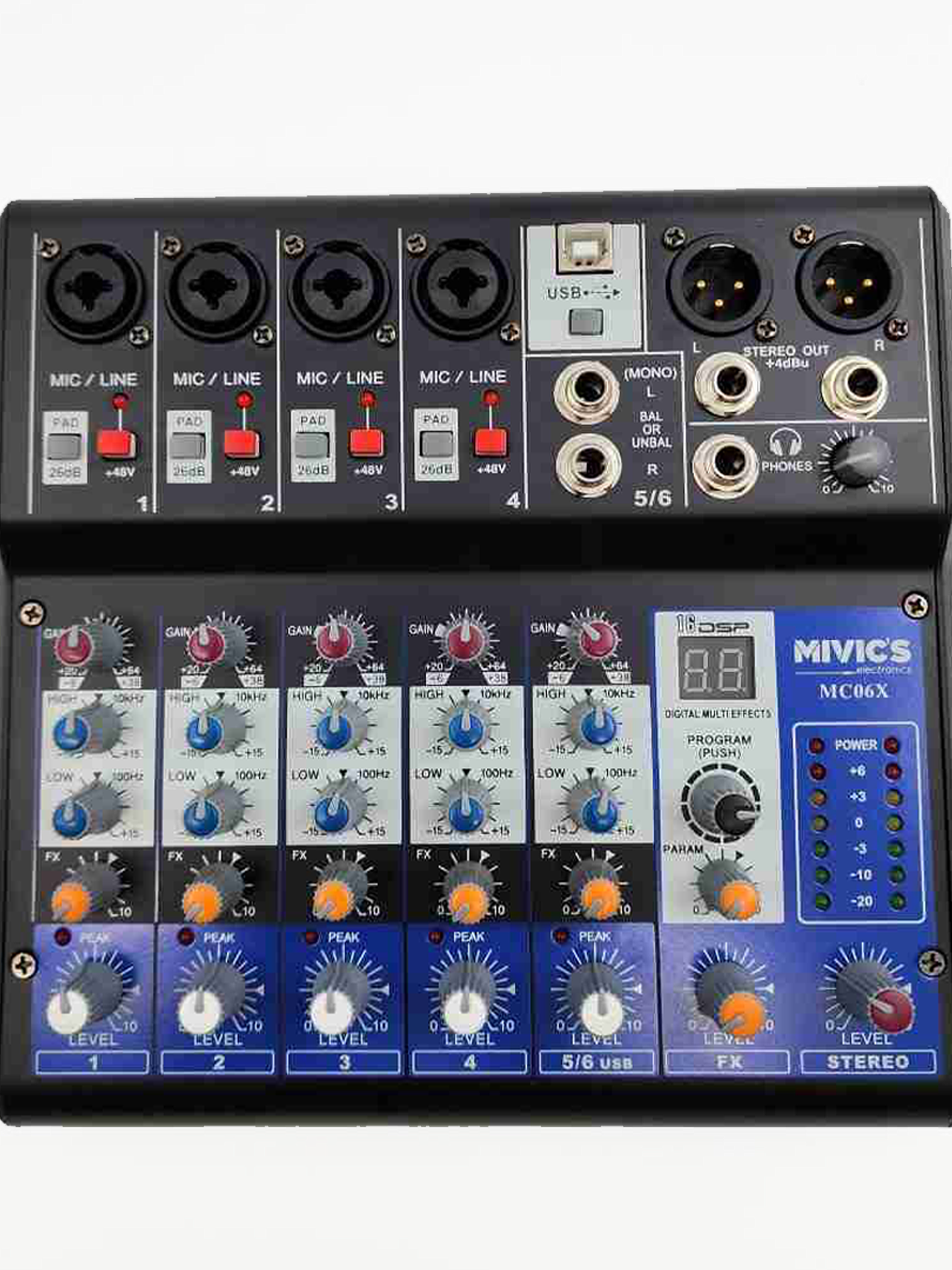 MEZCLADORA 6 CANALES. DSP. / Mivics 1