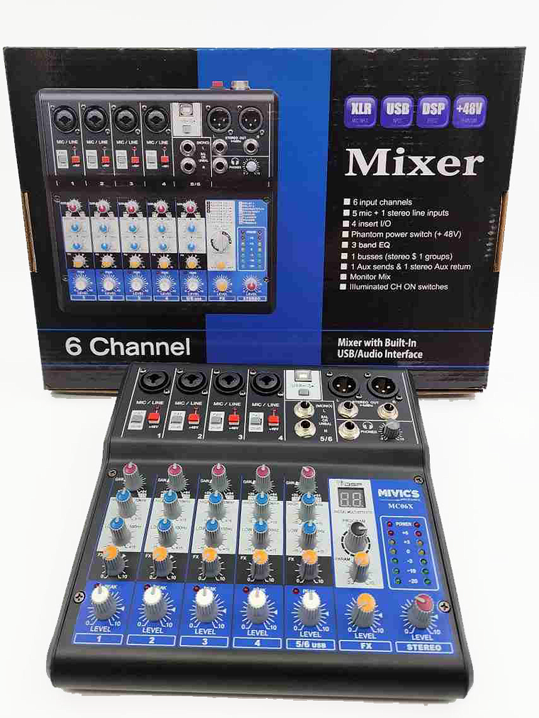 MEZCLADORA 6 CANALES. DSP. / Mivics 2