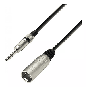 CABLE AUDIO 6,3mm TRS ESTÉREO A XLR MACHO 3MT 