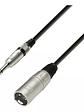 CABLE AUDIO 6,3mm TRS ESTÉREO A XLR MACHO 3MT  - Miniatura 1