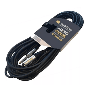 CABLE AUDIO 6,3mm TRS ESTÉREO A XLR MACHO 6MT
