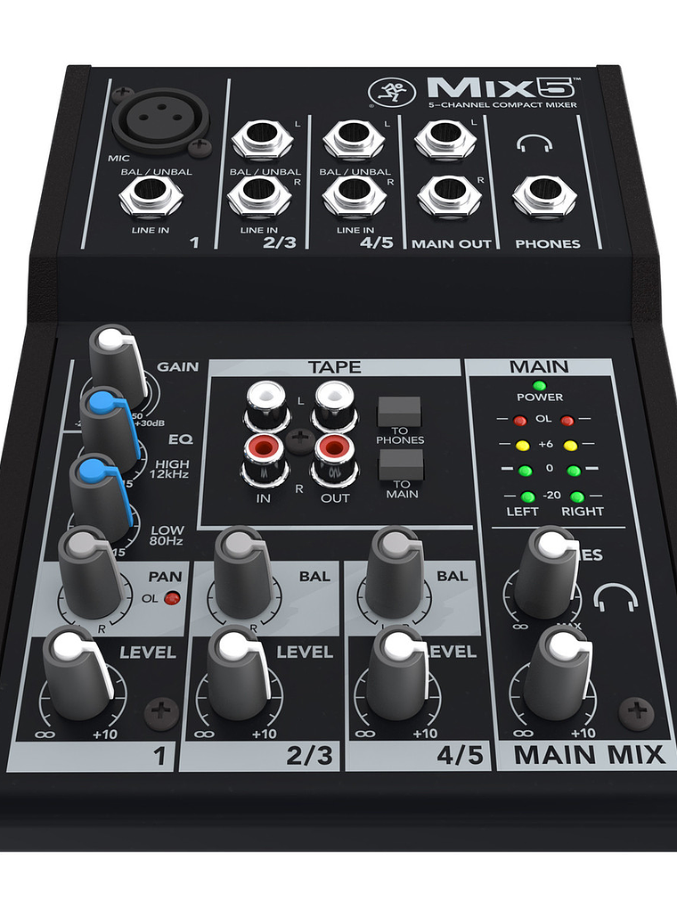 MIX 5. MEZCLADORA 5 CANALES / MACKIE 2