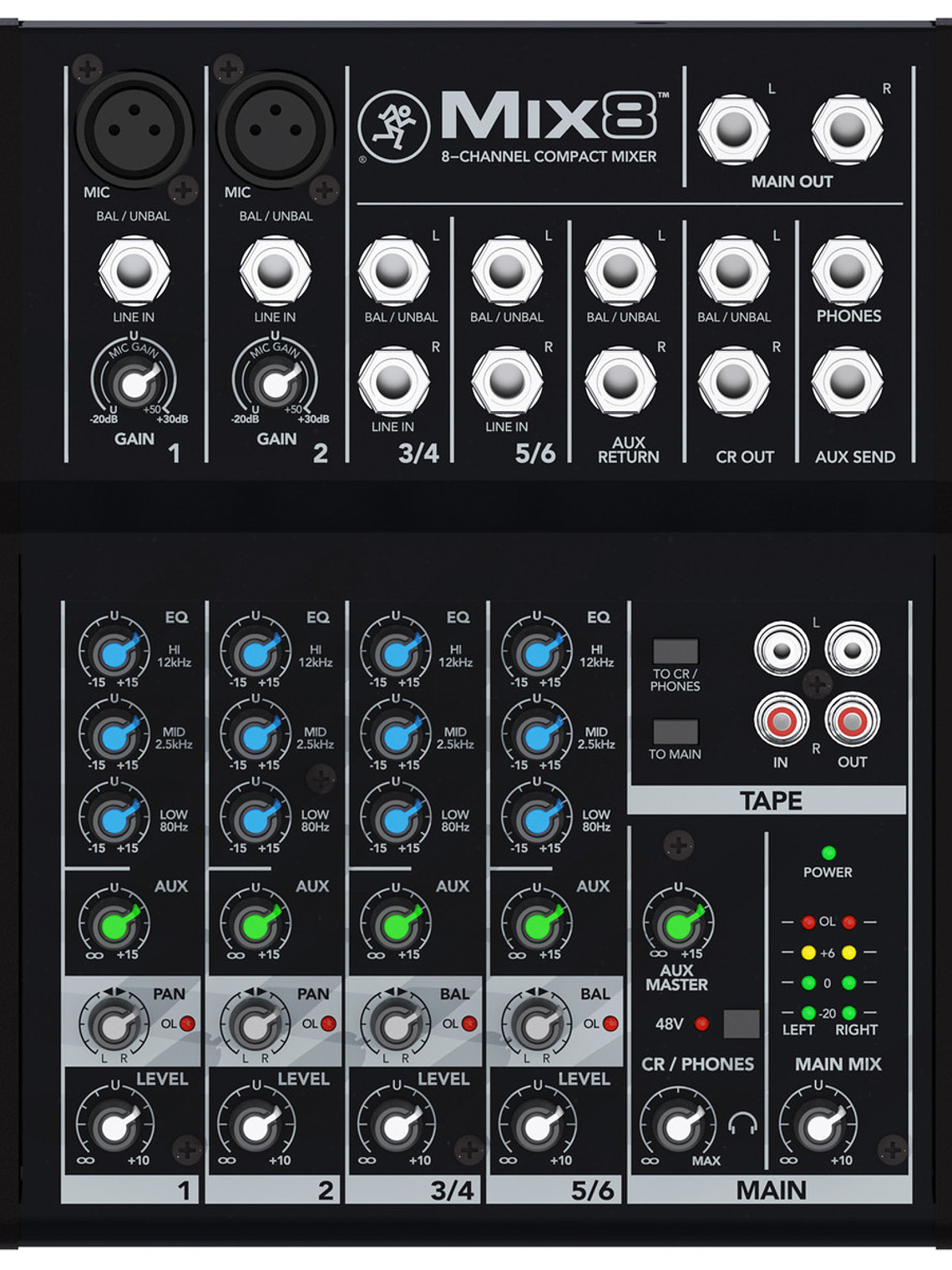 MIX 8. MEZCLADORA 8 CANALES / MACKIE 2