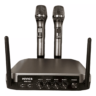 KIT MICRÓFONOS INALÁMBRICOS UHF / MIVICS