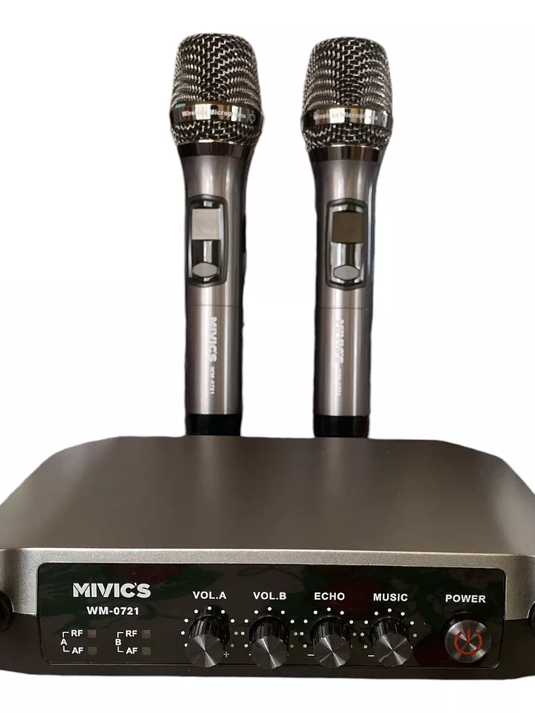 KIT MICRÓFONOS INALÁMBRICOS UHF / MIVICS 1