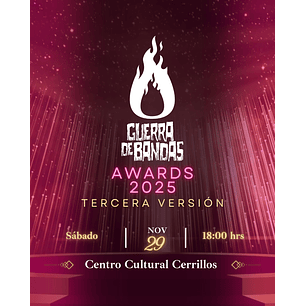 Entrada GdB Awards 2025