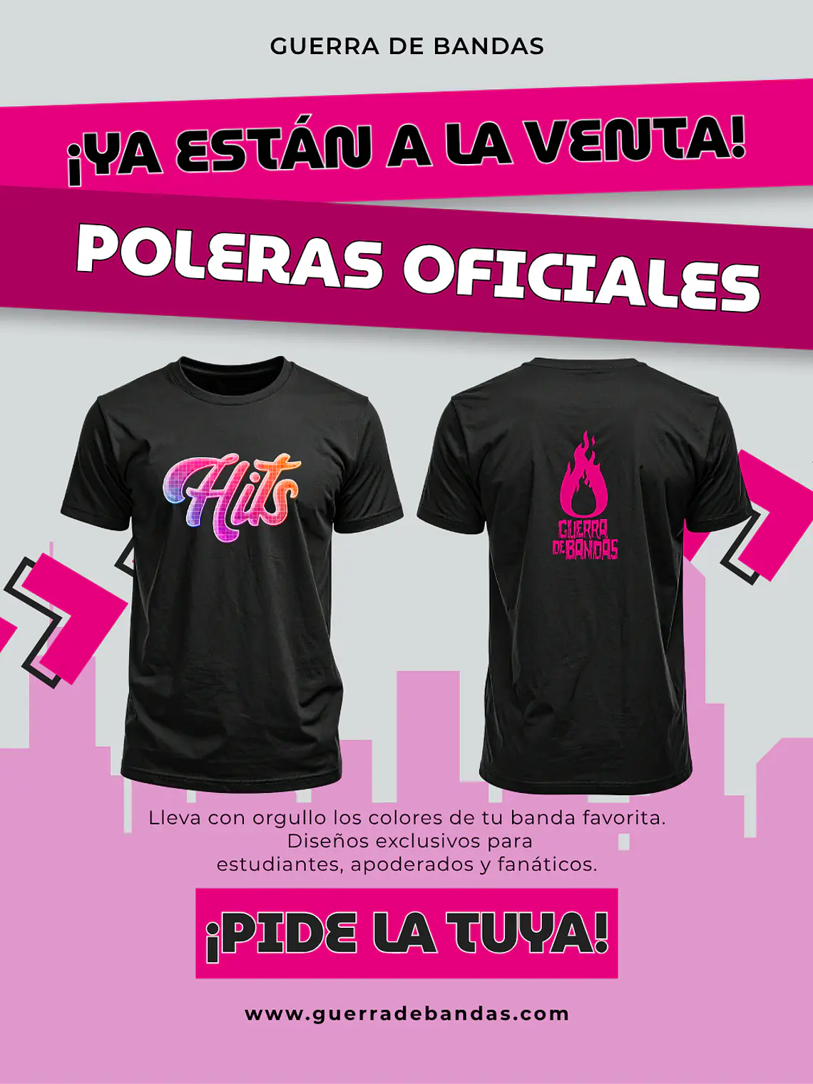 Polera de Guerra de Bandas 2026 1