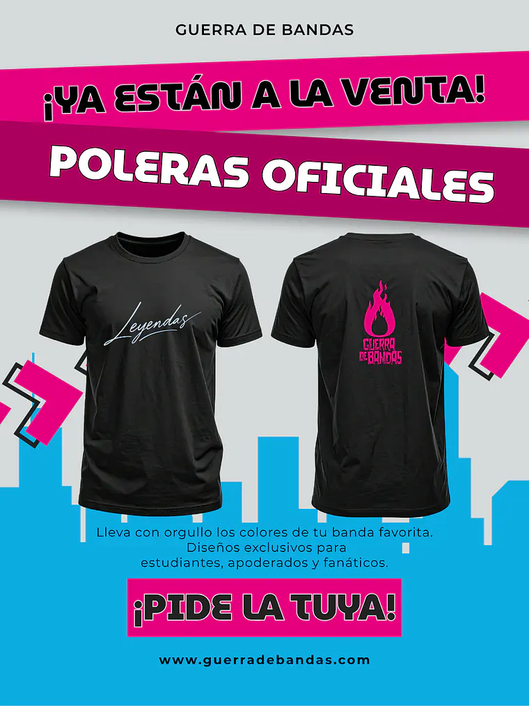Polera de Guerra de Bandas 2026 5