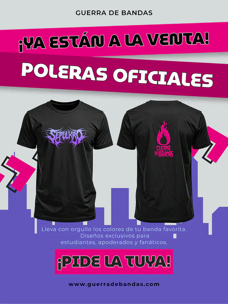Polera de Guerra de Bandas 2026 4