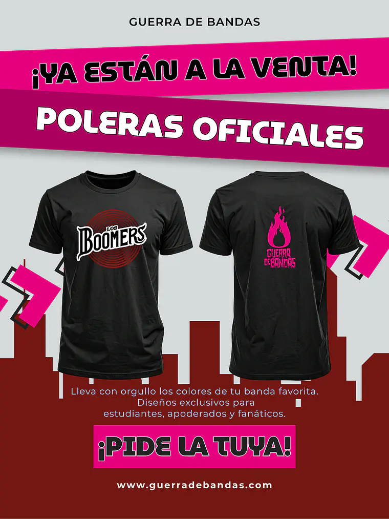 Polera de Guerra de Bandas 2026 6