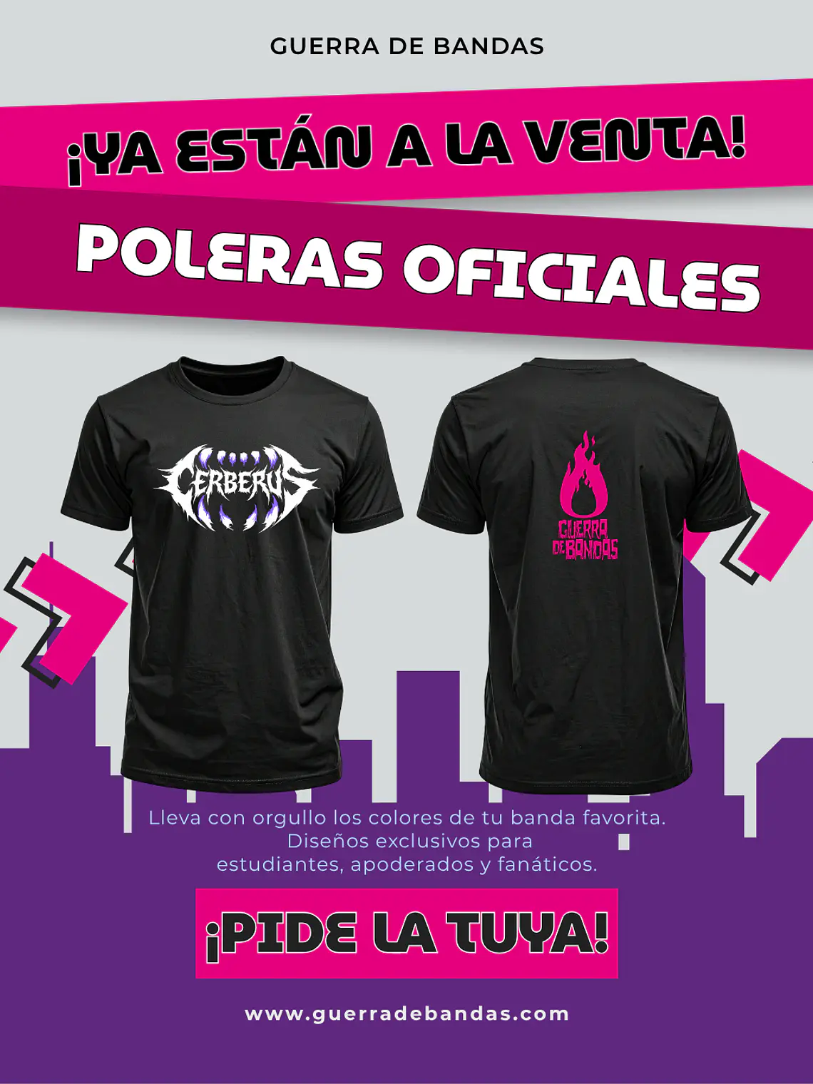Polera de Guerra de Bandas 2026 3