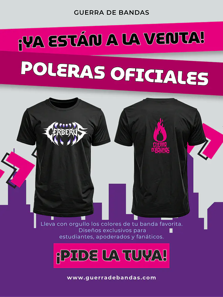 Polera de Guerra de Bandas 2026 3