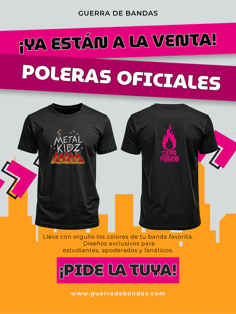 Polera de Guerra de Bandas 2026 7