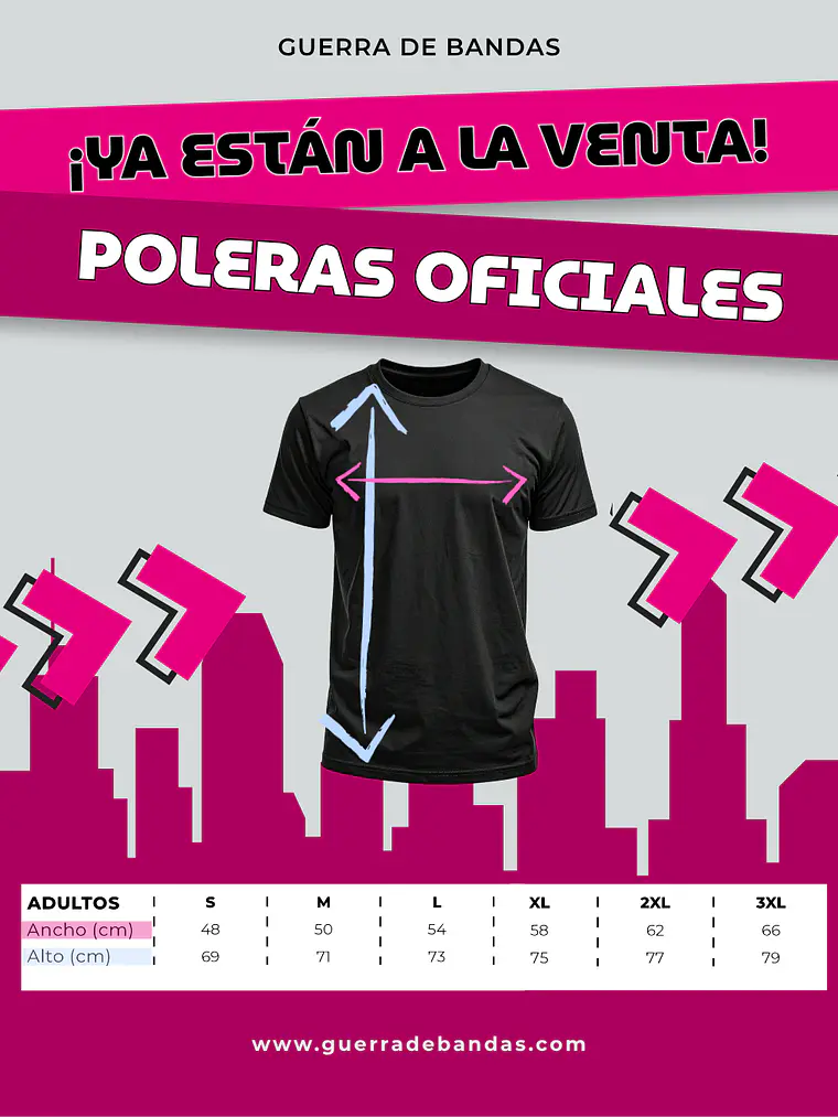 Polera de Guerra de Bandas 2026 8