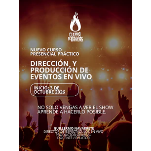 Curso Dirección y Producción de eventos en vivo