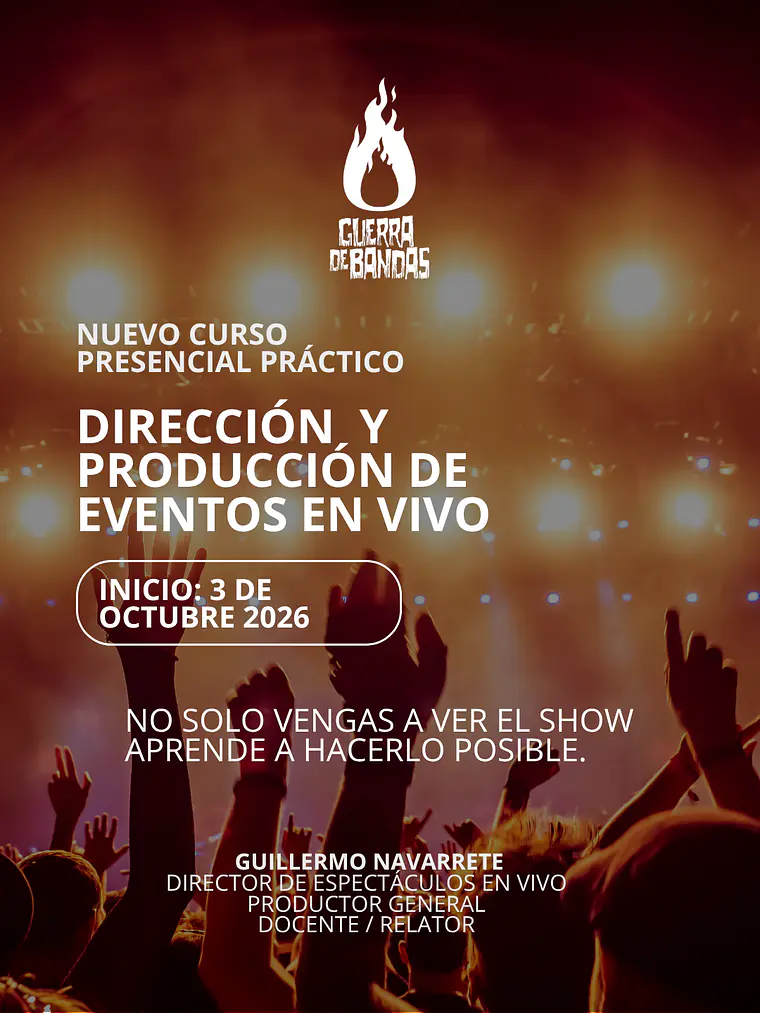 Curso Dirección y Producción de eventos en vivo 1