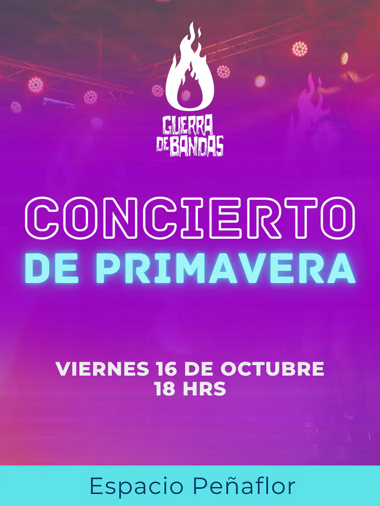 ENTRADAS CONCIERTO DE PRIMAVERA – GUERRA DE BANDAS 1