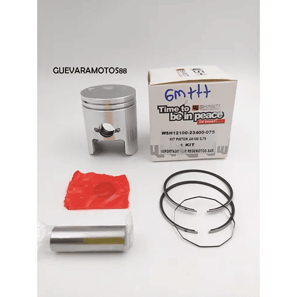 kit piston ax100 0.75 shanti