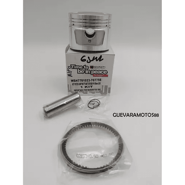 kit piston akt150evo 0.50 15mm alto shanti