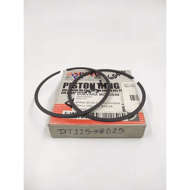 anillos dt125 0.25 original 2