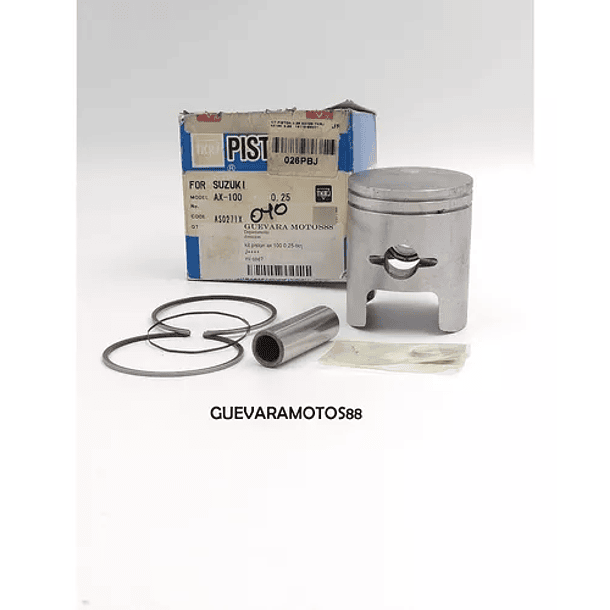 kit piston ax100 0.25 tkrj + 1