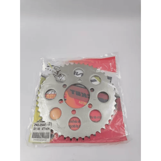 plato trasero dt125 6h global steel