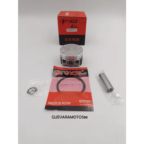 kit piston pulsar 135 0.50 evol