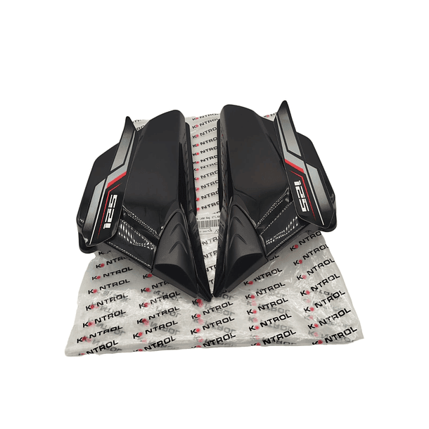 Tapas Laterales Akt125 Nkd Negro Mate Kontrol 1