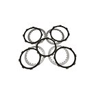 Disco De Clutch Dt125-rx115-libero110 + Separadores Knt 2