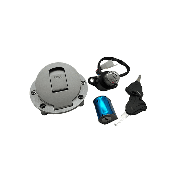 Kit Suiche Akt 125 Nkd ( Original ) + Tapa Gasolina + Seguro 3