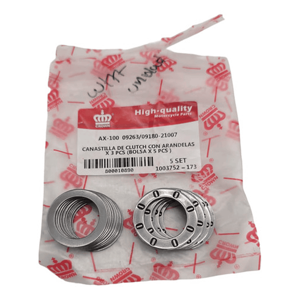 canastilla eje de clutch ax100 coronita 3