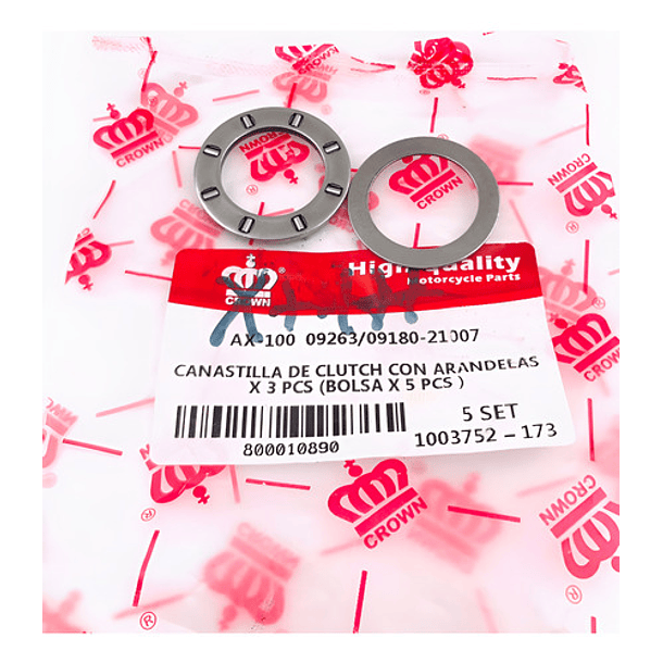canastilla eje de clutch ax100 coronita 4