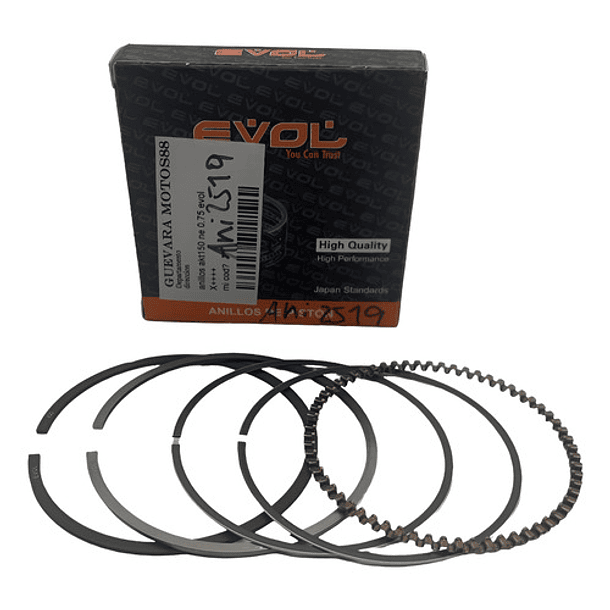 anillos akt150 0.75 para piston alto evol 1