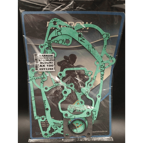 kit completo empaques ax100 darrow + 2