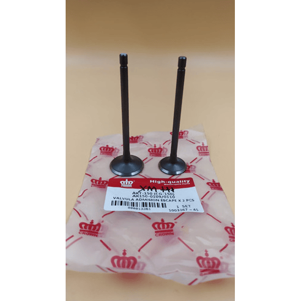 valvulas akt150evo/tt/sigma coronita + 2