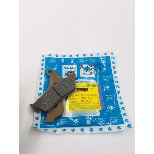 pastilla de freno fz16-discover-pulsar-ybr125mv original 4