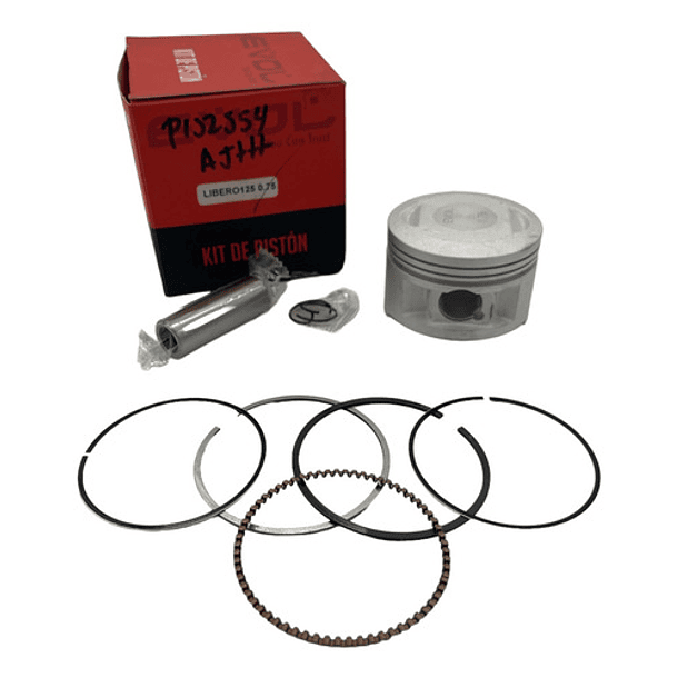 kit piston ybr125-xtz125-libero125 0.75 evol 2