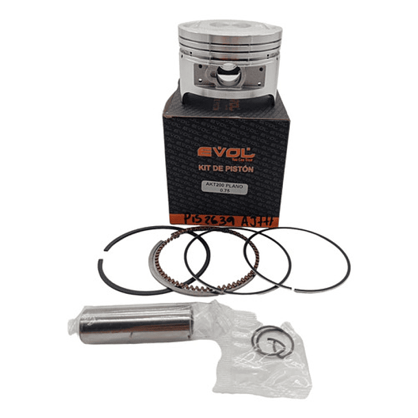 kit piston akt200 xm plano 0.75 evol 2