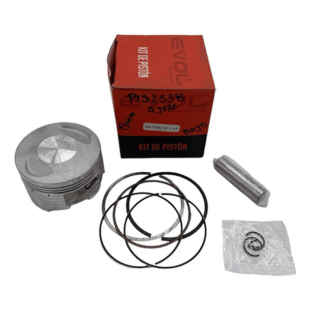 kit piston akt150cgr 0.25 13mm bajo evol 1