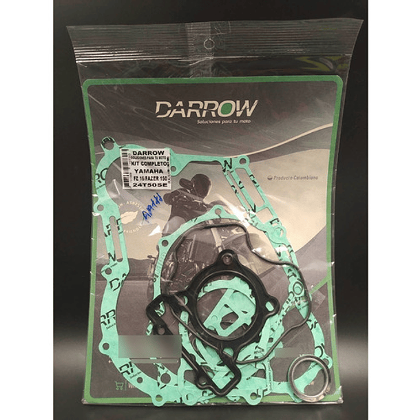 kit completo empaques fz16-fazer 150 darrow + 3