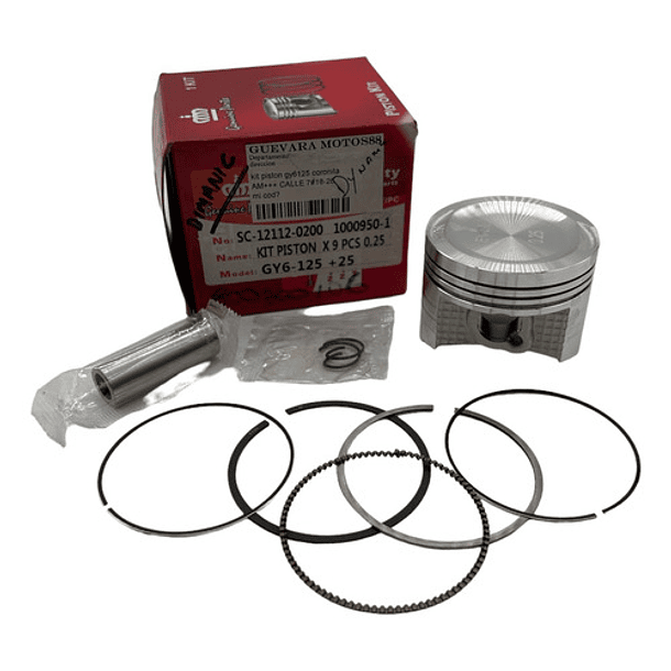 kit piston dynamic 125 0.25 coronita 2